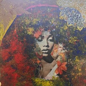 Vibrant Abstract Portrait Art Print